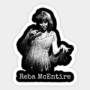 Vintage Reba McEntire // 90s Aesthetic Design Sticker